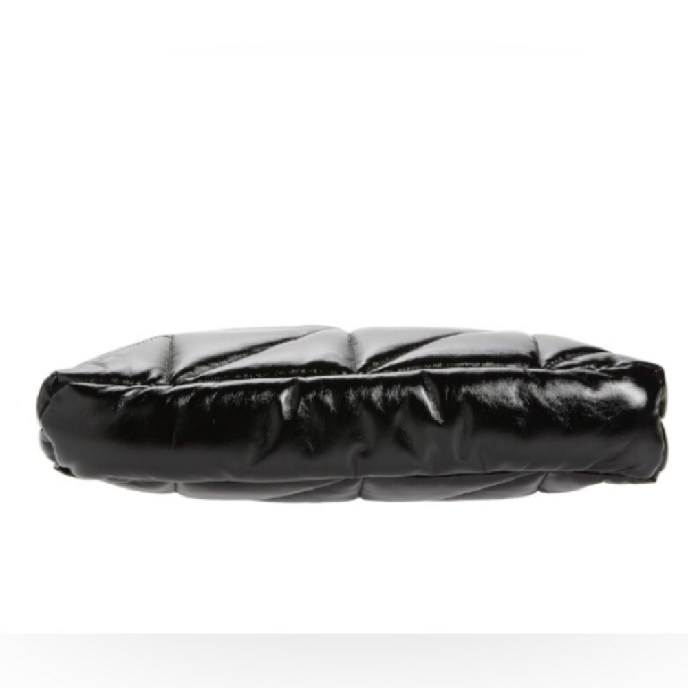 Topshop Glossy Black Geometric Clutch - Picture 5 of 8